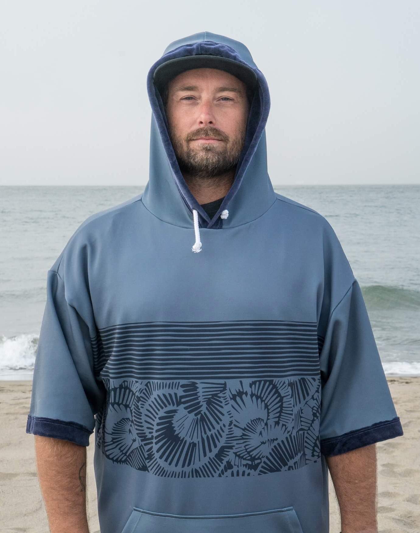 Navy Poncho | Apres Way