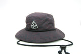 Burgundy Floral Boonie Hat