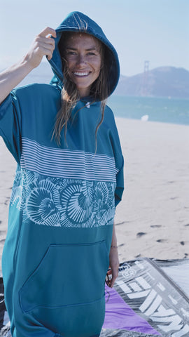 Teal Poncho